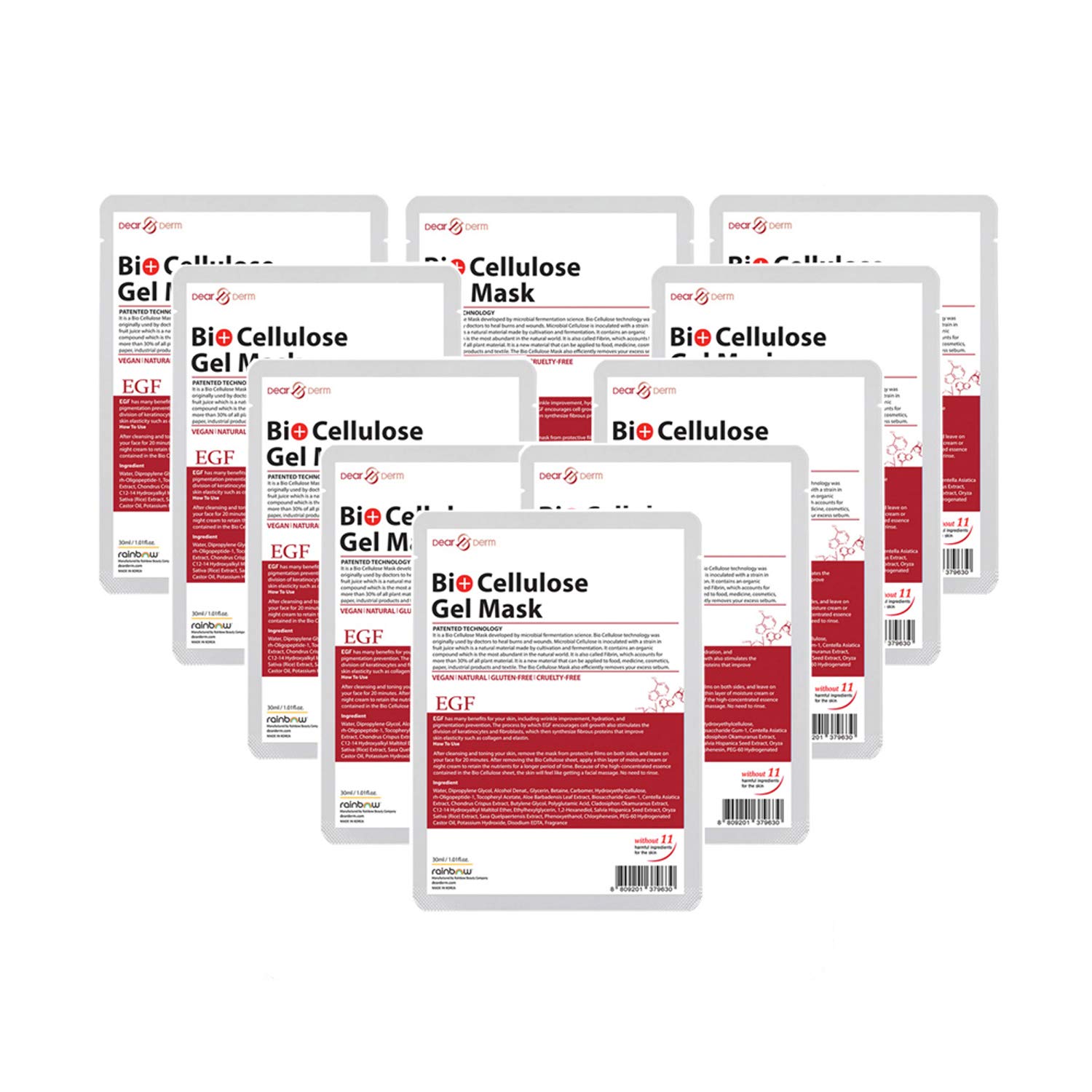 Amazon.com : Dear & Derm Bio Cellulose Gel Mask, Skincare Face